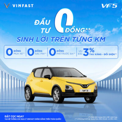 VINFAST VF 5 MẪU SUV ĐIỆN ĐÔ THỊ AN TOÀN HÀNG ĐẦU