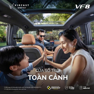 XE VINFAST VF 8 TRẢI NGHIỆM THƯỢNG LƯU VỚI HỆ SINH THÁI SẠC XUYÊN VIỆT